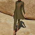 thumbnail image 2 of MKLEKYY Trajes De Baños Women Summer Swimwear Female Two Piece Set Swimsuit Long Sleeve Beach Swimming Suit, 2 of 6
