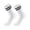 White, variant on Athletic Crew Socks with Classic Two Design for Everyday Wear and Sports—Breathable Socks for Comfort and Versatility Red
