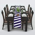 thumbnail image 4 of Aayu Brand Table Runner for Dining-Table Setting |Thick 250 GSM (16 Inch X 72 Inch) |Table Runner for Baby Birthdays, Home Decor & Wedding (Blue Stripes), 4 of 6