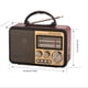 thumbnail image 3 of Retro Bluetooth Speaker AM  SW Radio, Vintage Portable Shortwave Radio with Clock, Wireless MP3 Player TF USB, Rechargeable Stereo Sound Box, LED Light, 3 of 13