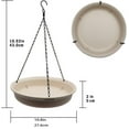 thumbnail image 2 of Hanging Bird Bath for Outdoor,Happon Hanging Bird Feeder Bird Bath Tray with Hook and Chain,Bird Feeder Birdbath Bowlfor Outdoor Garden Yard Patio, 2 of 7