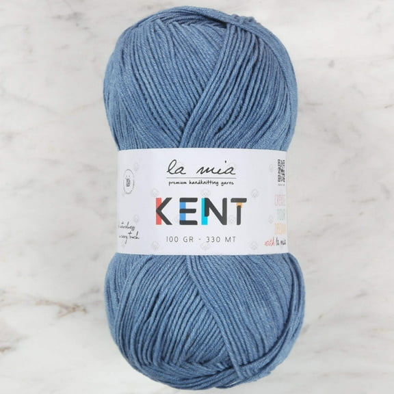 La Mia Kent Hand Knitting Yarn,Blue - L102