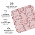 thumbnail image 3 of Zufioo Orchids Flowers Print Leather Coaster Set, Decorative PVC Coasters 4-pack - Scald and Stain-resistant, Suitable for Home, Cafes, Restaurants-Square, 3 of 6