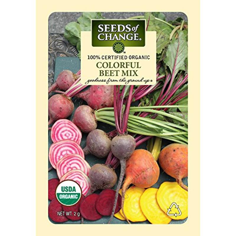 Photo 1 of **NONREFUNDABLE**BEST BY: 12/2022**
Seeds of Change Certified Organic Beet Mix, Colorful - 2 grams, 150 Seeds 10Packs