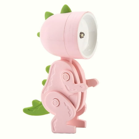 

DIY Cartoon Mini Dinosaur Night Light Desktop Folding Phone Holder Cute Ornament Table Lamp Gifts for Boys and Girls Pink