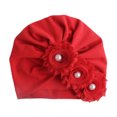 thumbnail image 1 of Gorro infantil Bebé color liso Girasol Bebé flor con rombos Gorro bebé, 1 of 5
