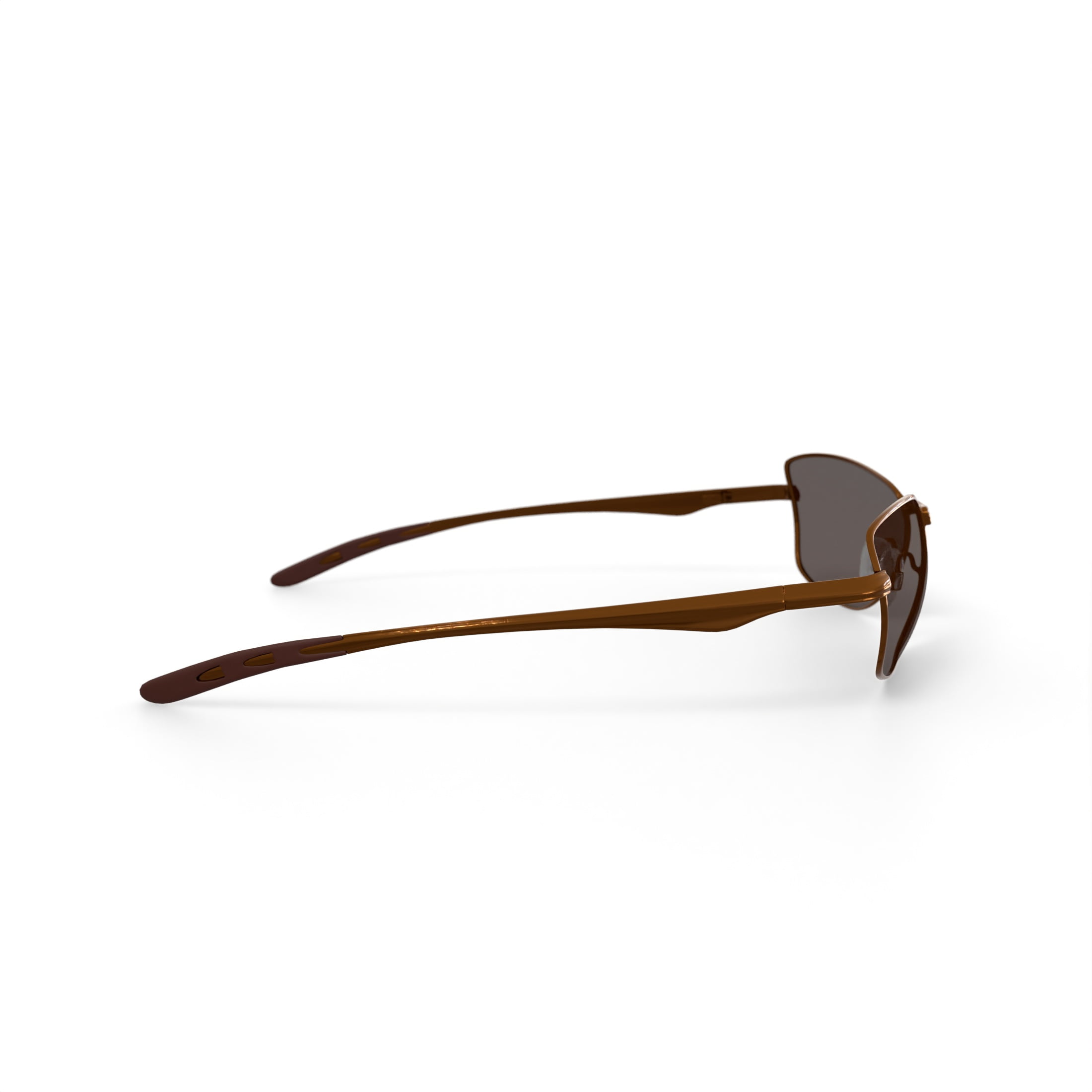 DNA Polarized Rx'able Sunglasses, Unisex, A3001, Brown, 61-14-129