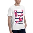 thumbnail image 2 of Bingfone Pink Flamingos Men'S Loose Fit Short-Sleeve Pocket T-Shirt, 2 of 7