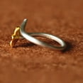 thumbnail image 3 of Sonducket Anillo hipoalergénico de plata para mujer: estilo de alta gama y ajuste cómodo, anillos abiertos de flores para boda Ropa, zapatos y accesorios Miscelánea, 3 of 6