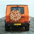 thumbnail image 6 of KLL Autumn Fox Pumpkin Lazy Pattern 14-17 inch Spare Tire Cover Universal Wheel Protector for Truck SUV Trailer Camping Rv Tire Covers-15 inch, 6 of 6