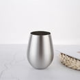 thumbnail image 4 of KAKOWELY Vasos de agua para fiestas de 18 oz, vaso de cerveza de acero inoxidable en forma de U, taza de vino portátil para cócteles y café, 4 of 4