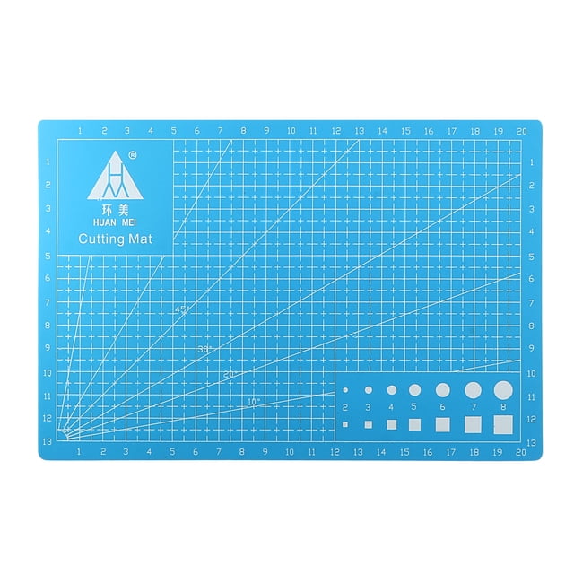 Corte Tapetes 8.7" x 5.9" Giratorio Tela Tapete Auto Recuperaci?n Doble Cara para Aficionados Bricolaje Artesan?a Creativo Dise?o Costura, Paquete de 3 Azul Unique Bargains esteras de corte artesanales