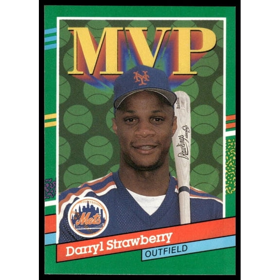 1991 Leaf Darryl Strawberry #408 Baseball Card New York Mets VG New York Mets MLB Baseball Trading Card