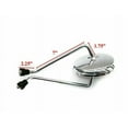 thumbnail image 2 of Fits Royal Enfield Bullet Classic Rear View Mirror Set Chrome Plated, 2 of 2