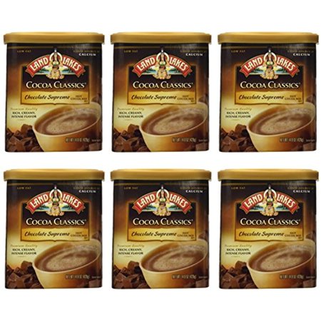 Land O Lakes Cocoa Classics Supreme Chocolate Hot Cocoa Mix, 14.8 Ounce - 6 Per Case.