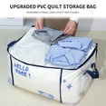 thumbnail image 4 of Storage Bags, Large Capacity Organizer, Moving Packing Solution, Double Zipper Closure, Reinforced Handle, Foldable Design, Versatile Home Organization, 4 of 4