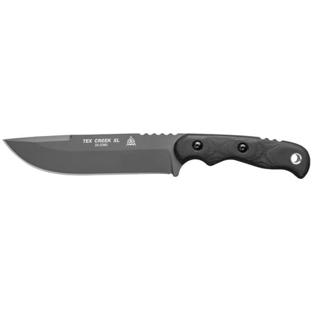 TOPS Knives Tex Creek XL Fixed Blade Knife 6.13 Drop Point 1095 Sniper Gray…