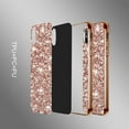 thumbnail image 6 of Phone Case for Samsung Galaxy S20 FE Case Glitter Sparkle Gold, Samsung S20 FE 5g Case Silicone Anti-Fingerprint Glamorous Bling Shiny Cover Thin (Pink), 6 of 14