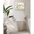 thumbnail image 3 of Farmhouse Flower Bathroom Decor Wall Art Hummingbird Floral Pictures Wall Decor Bottles Canvas Painting Prints Artwork Home Decorations Framed for Bedroom 12inx16in, 3 of 6