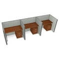 thumbnail image 5 of OFM RiZe 1 x 3 Privacy Workstation Unit in Gray and Cherry, 5 of 7