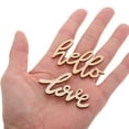 thumbnail image 5 of Supvox 40Pcs Rustic Wooden Hello and Love Ornaments for Valentine Day Tabletop Decoration, 5 of 6
