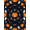 Orange Black Cream, Pattern 2, variant on ODIKA Halloween Eerie Wing Swarm Harvest Creeper Bone Fiber Doormat Pet Friendly & Kids Safe Play for Playroom, Bedroom, Reading Nook