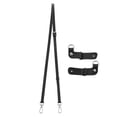 thumbnail image 3 of Correa de hombro portátil de repuesto para bolso, ideal para ir de compras, trabajar, playa y por la noche. negro y plata, 3 of 9