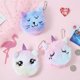 thumbnail image 2 of ensemble De 5 Porte-monnaie Dessin Anim Enfants Chat En Peluche Mignon Porte-monnaie Cl Pendentif Sac Carte Sac De Rangement, 2 of 5