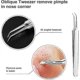 thumbnail image 3 of Blackhead Remover Kit - Blackhead Tweezers Removal Tool 3 pcs Comedone Pimple Extractor Tool, Acne Blemish Kit for Blackhead, pimple Tool, Curved Bla, 3 of 5