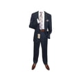 thumbnail image 4 of Men's Summer Linen Suit Apollo King Half Lined 2 Button European LN2 Navy Blue, 4 of 9