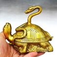 thumbnail image 4 of Estatua de tortuga serpiente de Feng Shui chino, decoración para hogar de latón, atracción de , de buena , adorno de para la BLESIY Estatua de la tortuga serpiente, 4 of 8