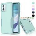 thumbnail image 1 of For Motorola Moto G 5G 2023 Phone Case,2 in 1 Hard PC Phone Case for Moto G 5G 2023 , Rubber & Rugged Shockproof Full Body Protection Case Cover - Black, 1 of 6