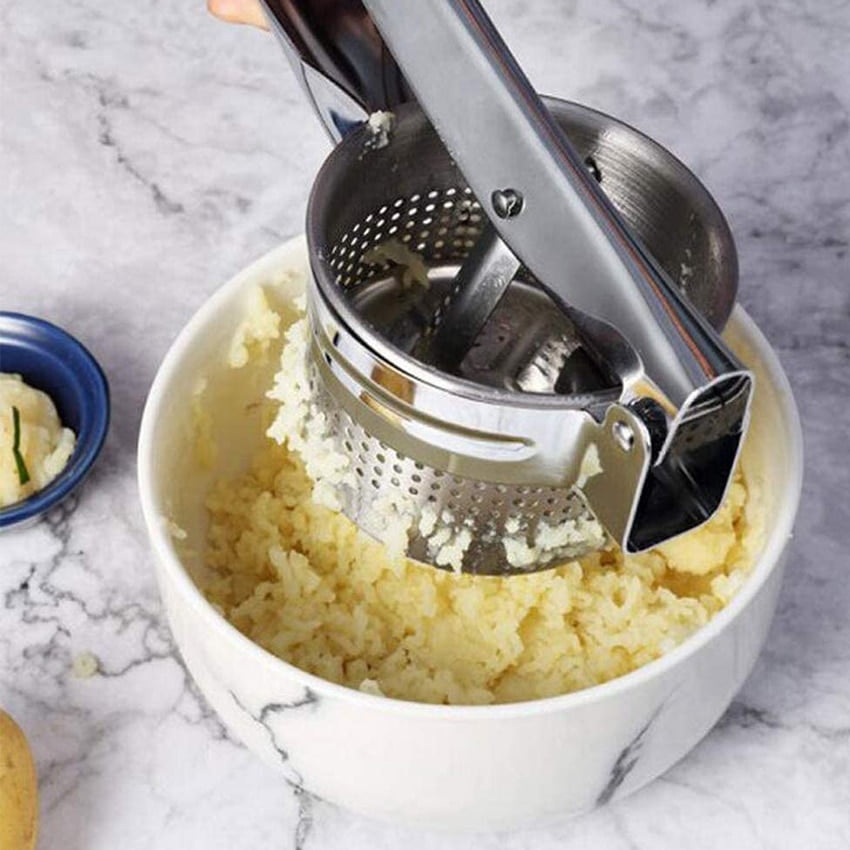 Acier Inoxydable 2 Presse Purée Manuel En - Pour Pommes De Terre, Fruits Et Légumes écrase Pommes De Terre Acier Inox