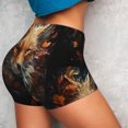 thumbnail image 5 of Yiaed Floral Fox Print Women's Athletic Shorts Running Shorts Sporty Short High Waisted Elastic Workout Shorts for Yoga Gym Running & Sports -XX-Large, 5 of 7
