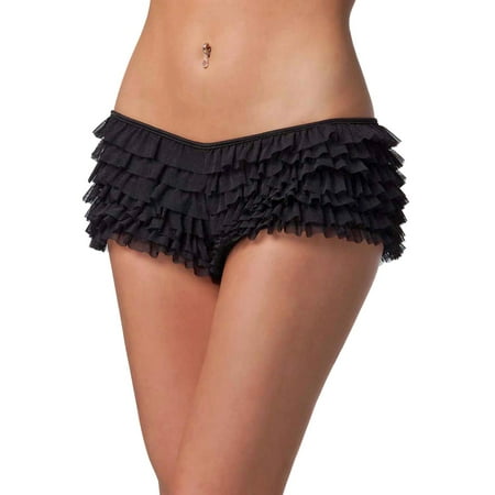 

Womens Plus Size Lingerie Ruffle Bottom Boyshort Rumba Panties