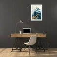 thumbnail image 3 of Winstanley, Ian 17x24 White Modern Wood Framed Museum Art Print Titled - Welcome to the Jungle-Blue 5, 3 of 4