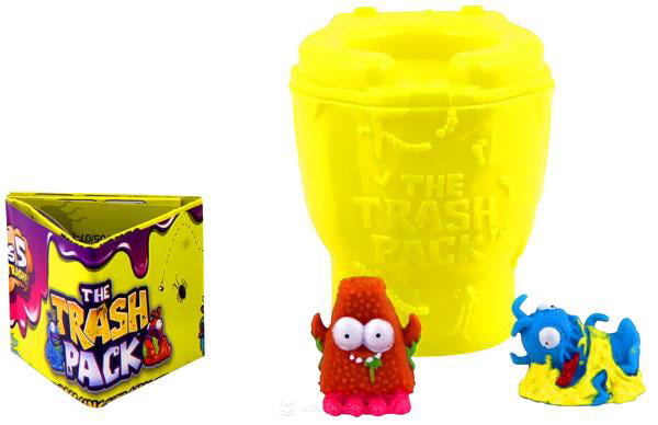 The Trash Pack Series 5 #781 SQUIRM WORM Yellow Mini Figure Mint OOP 
