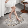 thumbnail image 2 of TIELUTT Half Bath Mat Fit Under Door Non Washable Bathroom Mat with Rubber Backing Dining Room Carpet under Bed Carpet Large Throw Blanket Rugs for Bedroom Large Area Rug for Bedroom Lap Throw, 2 of 4