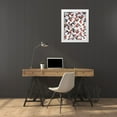 thumbnail image 3 of Grey, Jace 15x18 White Modern Wood Framed Museum Art Print Titled - Red Smoke Tile, 3 of 4