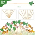 thumbnail image 2 of 100 Pieces Fiesta Cupcake Toppers Mexican Fiesta Assorted Tropical Cocktail Toothpick Llama Cactus Mexican Hat Handmade Bamboo Toothpick for Cinco De Mayo Carnival Festival Holiday Supplies, 2 of 4