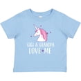 thumbnail image 3 of Inktastic Gigi and Grandpa Love Me Unicorn Grandchild Girls Baby T-Shirt, 3 of 5