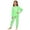 A-Green109, variant on JAJAHO Girls Pajamas Set 2 Piece Soft Kids Loungewear Pjs Bow Print Long Sleeve Nightwear 3-14Y