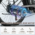 thumbnail image 4 of Lilypelle Electric Bike for Women Adults,  40 Miles Electric Cruiser Bike with 36V 10.4Ah Battery, 7-Speed E-mountain Bicycle, 26" Tires and Front Fork Suspension,UL2849, 4 of 14