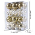thumbnail image 2 of Fwttom 24 pcs Christmas Balls Christmas Tree Decorations, Multi-style Transparent Christmas Shatterproof Ball with loop, Christmas Ornaments Set for Holiday, Xmas Tree, Party, Home Hanging Decor, 2 of 2