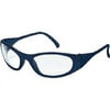 CREWS F2120 DWOS FROSTBITE2 BLUE FRAME CLEAR LENS SAFETY GLA