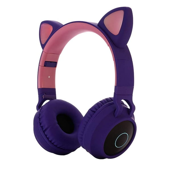 Cute Cat Ear Bluetooth 5.0 Headphones Foldable On-Ear Stereo Wireless