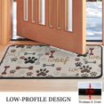 thumbnail image 3 of Paw Prints and Bones Door Rugs,Washable Non Slip Door Mats Indoor,Decorative Door Mats,Entry Mat Indoor for Entrance,Bedroom,Kitchen,Bathroom,30"x17", 3 of 6