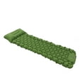 thumbnail image 3 of Colchoneta inflable ligera y portátil para acampar con arco integrado y almohada para los pies, con bomba para exteriores, color verde oliva, 3 of 14