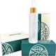 thumbnail image 5 of Botellas de vidrio con tapa de bambú de vidrio esmerilado |Con embalaje de regalo |Pequeños dispensadores vacíos para cosméticos y aceites, 5 of 6