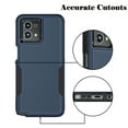 thumbnail image 4 of For Moto G Stylus 2023 5G Case, 2 in 1 Heavy Duty Armor Shockproof Tough Hybrid Hard PC Phone Case for Moto G Stylus 2023 5G， Njjex Rubber & Rugged Shockproof Full Body Protection Case Cover - Blue, 4 of 6
